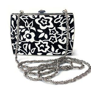 KATHRINE BAUMANN CONVEX BLACK & WHITE BLOSSOM CLUT